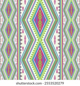 Geometric ethnic pattern. Design for texture, fabric, clothing, wrapping, cover paper, wallpaper, background, textile, batik, carpet, curtain, illustration and print.