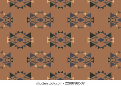 Geometric ethnic pattern design. traditional pattern design It is a pattern geometric shapes. Create beautiful fabric patterns. Design for print. Using in the fashion industry.