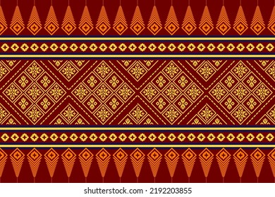 Geometric ethnic pattern designs for backgrounds or wallpapers and clothing.