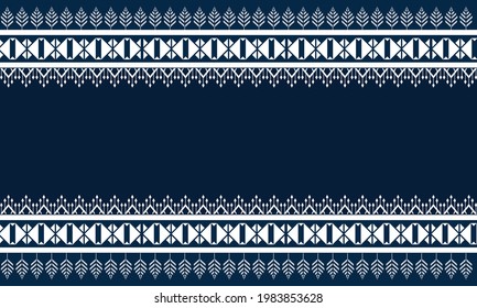 Geometric ethnic pattern embroidery .carpet,wallpaper,clothing,wrapping,batik,fabric,Vector illustration embroidery style.