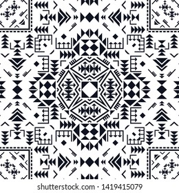 Geometric ethnic pattern embroidery design for background or wallpaper and clothing.