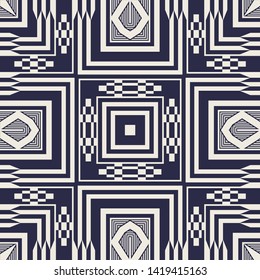 Geometric ethnic pattern embroidery design for background or wallpaper and clothing.