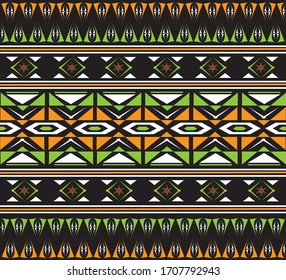 Geometric ethnic pattern embroidery design for background or wallpaper and clothing.