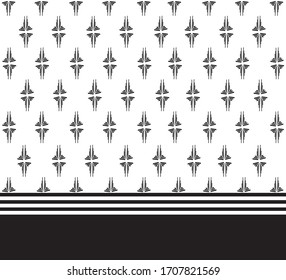 Diseño de bordado de patrones geométricos étnicos para fondo o papel pintado y ropa.
