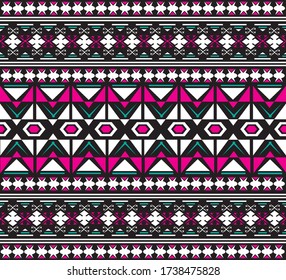 Geometric ethnic pattern embroidery design for background or wallpaper and clothing.