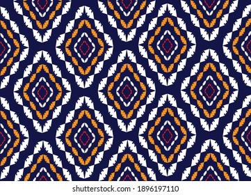 Diseño de bordado de patrones geométricos étnicos para fondo o papel de pared y ropa.