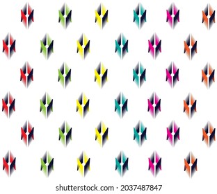 Geometric ethnic pattern embroidery design for background or wallpaper and clothing.