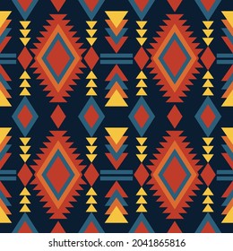 Patrón étnico geométrico , patrón de bordado, Diseño para fondo, papel pintado, ropa y envoltura.