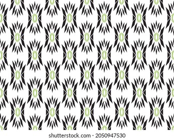 Geometric ethnic pattern embroidery design for background or wallpaper and clothing.