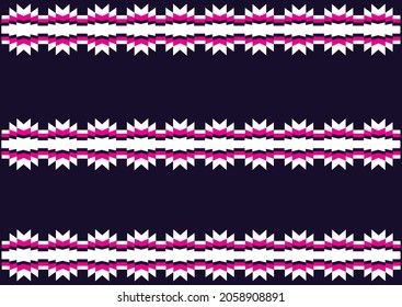 Geometrisches ethnisches Muster Stickereidesign für Hintergrund oder Tapete und Kleidung.