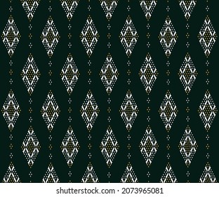 Geometric ethnic pattern embroidery design for background or wallpaper and clothing.