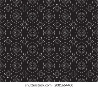 Geometric ethnic pattern embroidery design for background or wallpaper and clothing.
