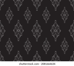 Geometric ethnic pattern embroidery design for background or wallpaper and clothing.