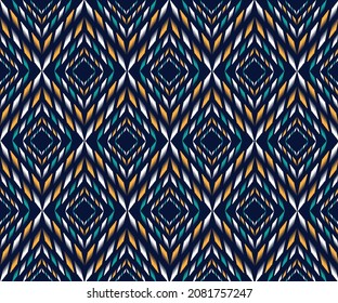 Diseño de bordado de patrones geométricos étnicos para fondo o papel de pared y ropa.
