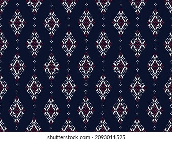 Geometrisches ethnisches Muster Stickereidesign für Hintergrund oder Tapete und Kleidung.
