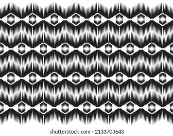 Geometric ethnic pattern embroidery design for background or wallpaper and clothing.