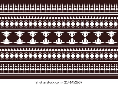 Diseño de bordado de patrones geométricos étnicos para fondo o papel de pared y ropa.