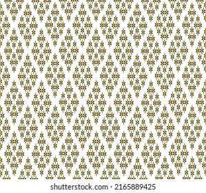 Geometric ethnic pattern embroidery design for background or wallpaper and clothing.