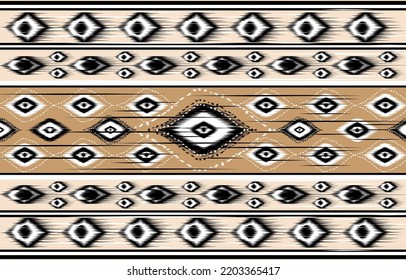 Diseño de bordado de patrones geométricos étnicos para fondo o papel de pared y ropa.
