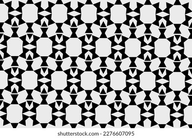 Geometric ethnic pattern embroidery design for background or wallpaper and clothing.