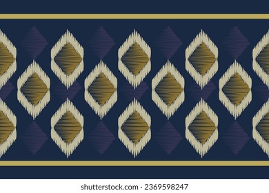 Geometric ethnic pattern embroidery design for background or wallpaper and clothing. Aztec style abstract vector illustration.design for texture,fabric,decoration.
