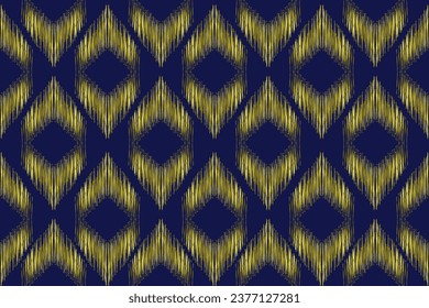 Diseño de bordado de patrones geométricos étnicos para fondo o papel de pared y ropa. Estilo azteca ilustración vectorial abstracta.diseño para textura, tela, decoración.
