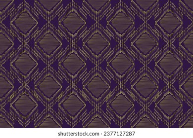 Geometric ethnic pattern embroidery design for background or wallpaper and clothing. Aztec style abstract vector illustration.design for texture,fabric,decoration.
