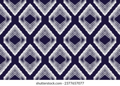 Geometric ethnic pattern embroidery design for background or wallpaper and clothing. Aztec style abstract vector illustration.design for texture,fabric,decoration