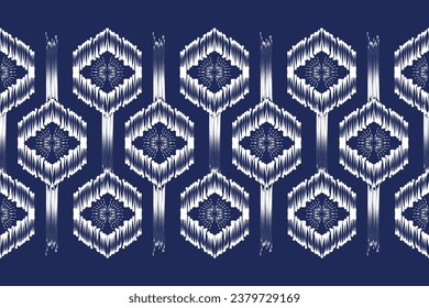 Diseño de bordado de patrones geométricos étnicos para fondo o papel de pared y ropa. Estilo azteca ilustración vectorial abstracta.diseño para textura, tela, decoración.

