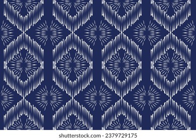 Geometric ethnic pattern embroidery design for background or wallpaper and clothing. Aztec style abstract vector illustration.design for texture,fabric,decoration.
