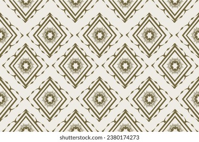 Diseño de bordado de patrones geométricos étnicos para fondo o papel de pared y ropa. Estilo azteca ilustración vectorial abstracta.diseño para textura, tela, decoración.