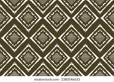 Diseño de bordado de patrones geométricos étnicos para fondo o papel de pared y ropa. Estilo azteca ilustración vectorial abstracta.diseño para textura, tela, decoración.