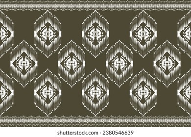 Geometric ethnic pattern embroidery design for background or wallpaper and clothing. Aztec style abstract vector illustration.design for texture,fabric,decoration.