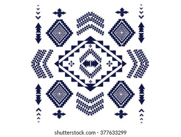 Geometric ethnic pattern embroidery design for background or wallpaper and clothing. 