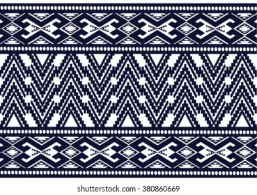 Geometric ethnic pattern embroidery design for background or wallpaper and clothing. 