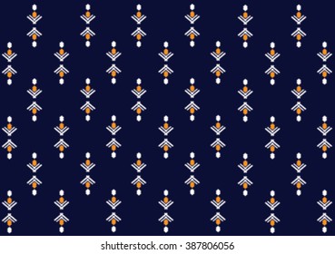 Geometric ethnic pattern embroidery design for background or wallpaper and clothing. 