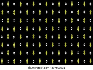 Geometric ethnic pattern embroidery design for background or wallpaper and clothing. 
