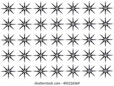 Geometric ethnic pattern embroidery design for background or wallpaper and clothing. 