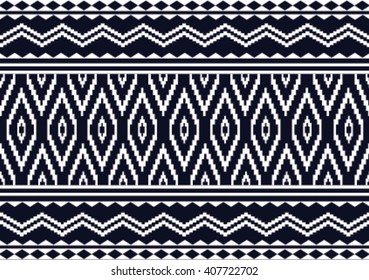 Geometrische ethnische Muster Stickerei Design für Hintergrund oder Tapete und Kleidung. 