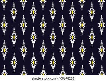 Geometric ethnic pattern embroidery design for background or wallpaper and clothing. 