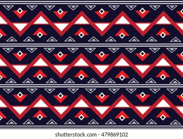 geometric ethnic pattern embroidery design for background or wallpaper and clothing .