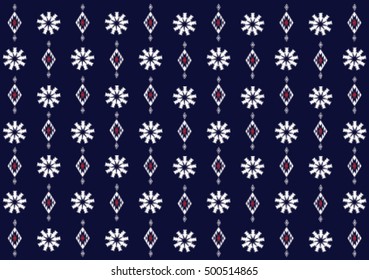 Geometric ethnic pattern  embroidery design for background or wallpaper and clothing.