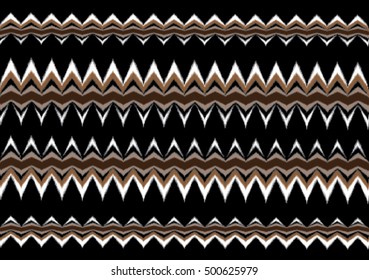 Geometric ethnic pattern embroidery design for background or wallpaper and clothing.