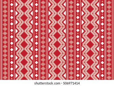 Geometric ethnic pattern embroidery design for background or wallpaper and clothing.