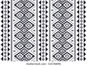 Geometric ethnic pattern embroidery design for background or wallpaper and clothing.