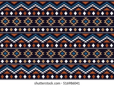 Geometric ethnic pattern embroidery design for background or wallpaper and clothing.