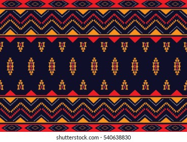 Geometric ethnic pattern embroidery design for background or wallpaper and clothing.