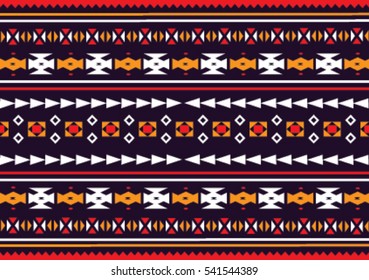 Geometric ethnic pattern embroidery design for background or wallpaper and clothing.