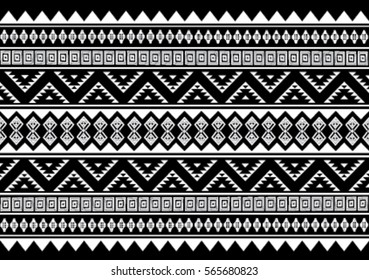 Geometric ethnic pattern embroidery design for background or wallpaper and clothing.