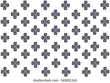 Geometric ethnic pattern embroidery design for background or wallpaper and clothing.